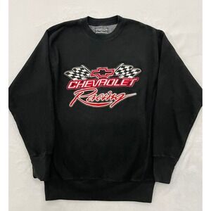 Vintage Black Chevrolet Racing Sweatshirt